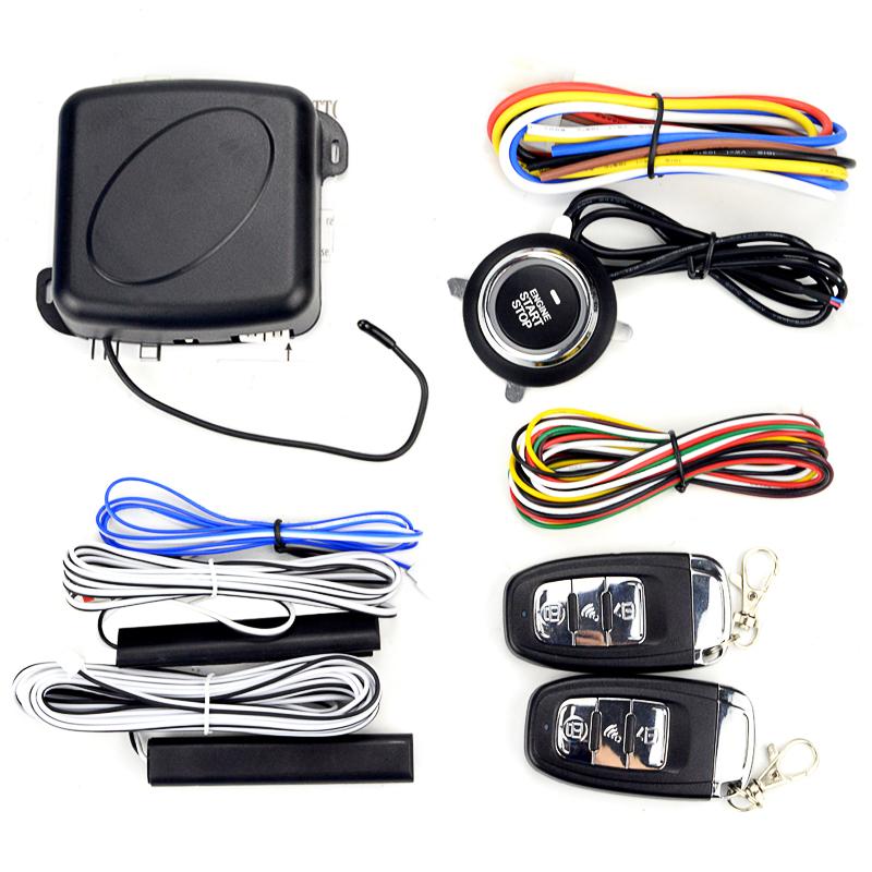 Universal 12V Auto Start Engine Ignition Start Stop Button System Starline Car Alarm Remote Starter SUV PEK Keyless Entry System