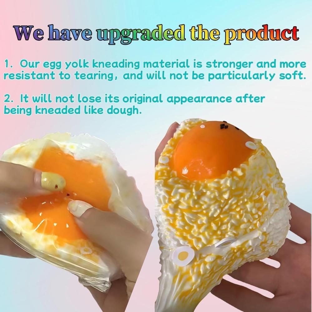Taba Squishy Egg Rice Ball Squeeze Toy Stress Relief Sensory Fidget Toys for Adults Kids, Anti-Anxiety Fun Party Favors Gifts
