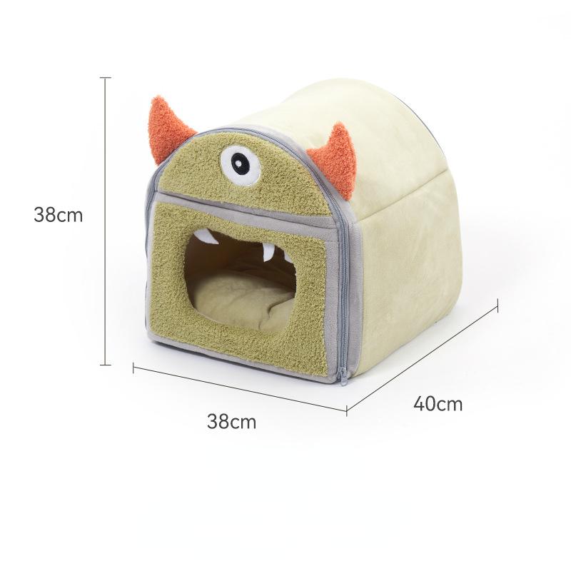 Cat Bed House Soft Plush Kennel Puppy Cushion Small Dogs Cats Nest Winter Warm Sleeping Pet Dog Bed Pet Mat Supplies