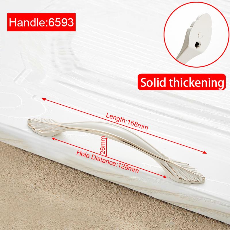 NAIERDI Ivory White Cabinet Handles Zinc Aolly Kitchen Cupboard Door Pulls Drawer Knobs European Fashion Furniture Handle