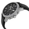 Ρολόι Fossil GRANT FS4812 - Ανδρικό Χρονογράφος Δερμάτινο Μαύρο - Vintage Συλλογή για Άνδρα