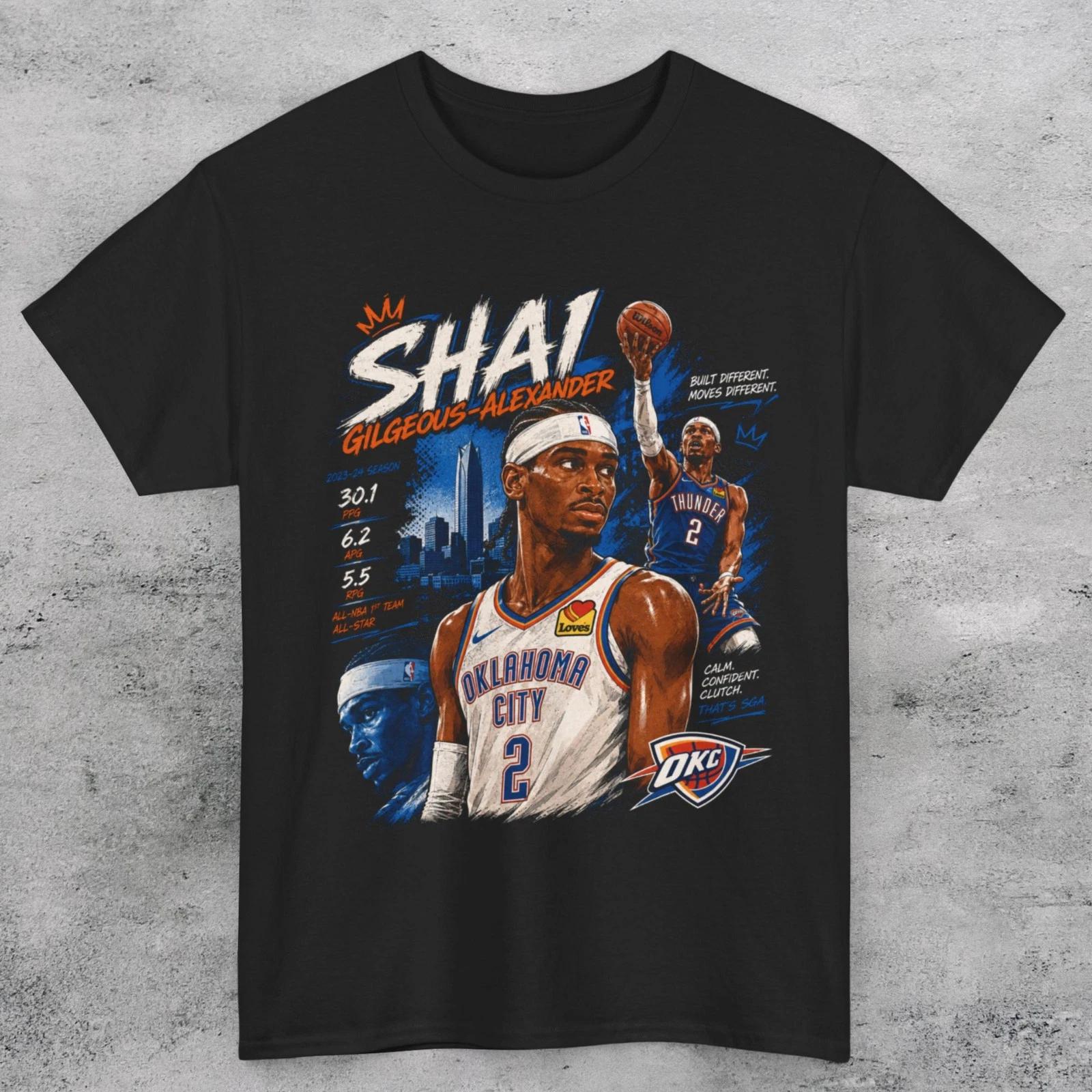 Shai Gilgeous Alexander Slam Cover Unisex T Shirt Thunder Tee XL
