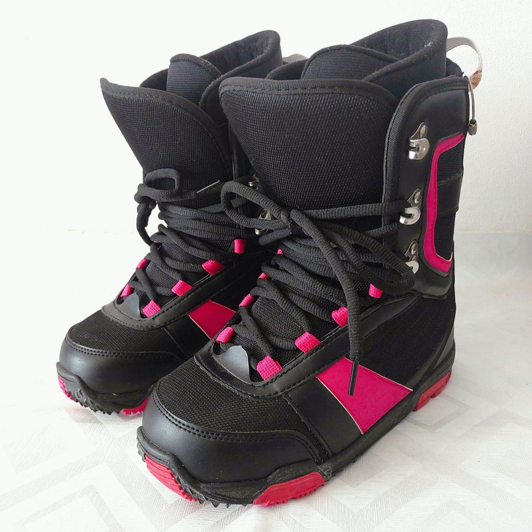 

[USED] VAXPOT Snowboard Boots, Size 23.5cm, Black/Pink