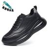 2025 autumn and winter new fashion running leather cowhide men's shoes platform trend men's shoes