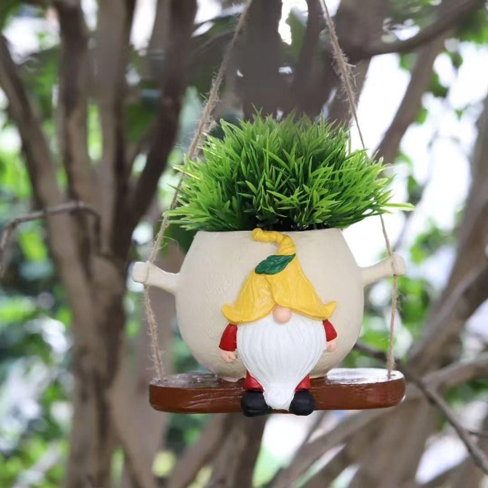 

Dwarf Statue Succulent Potted Creative Garden Flower Pot Outdoor Garden Courtyard Decoration