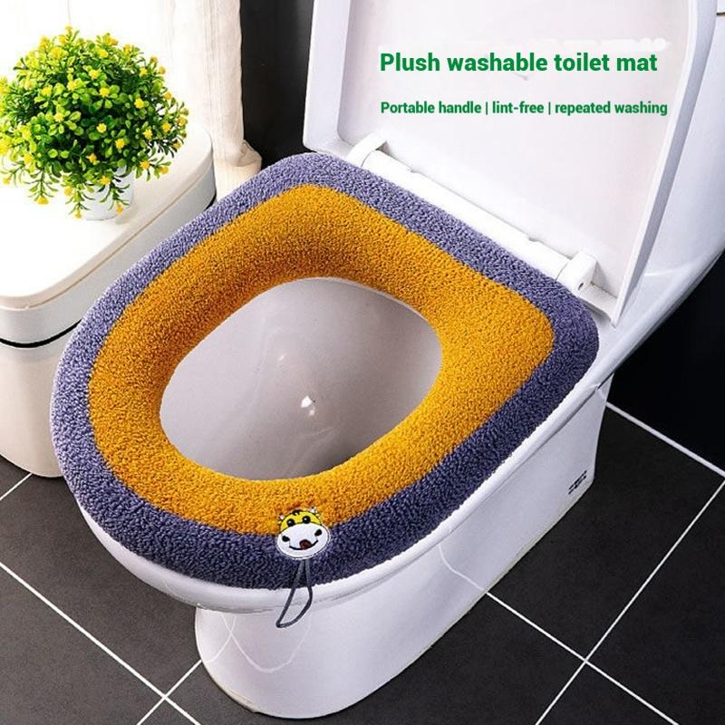 Capac Universal pentru Scaun de Toaletă Drăguț Moale Pad pentru Scaun de Toaletă Lavabil Acoperire pentru Baie Consumabile Acoperire/Pad pentru Încălzirea Scaunului Accesorii pentru Casă