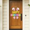 Photo Props Cartoon Easter Door Hanging Paper Colorful Bunny Egg Decoration Rabbit Handmade Easter Party Door Sign Party Favors