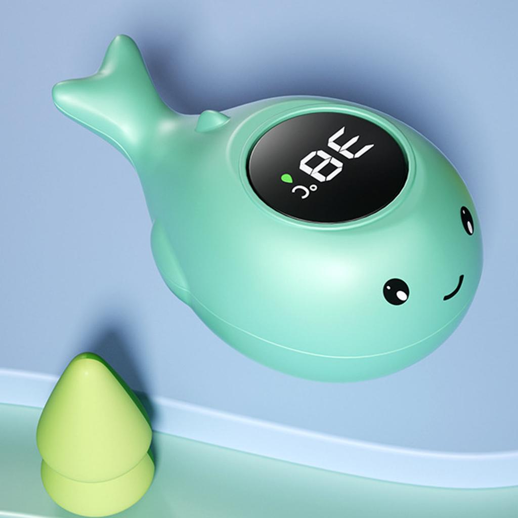 Whale Bath Temperature Tester Digital Waterproof Lovely Infant Bath Temperature Monitor for Washroom