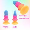 Luminous Anal Plug Soft Silicone Dildo Butt Plug with Suction Cup Anus Prostate Massager Stimulator Adult Sex Toys G Spot Clitoris Stimulator Unisex