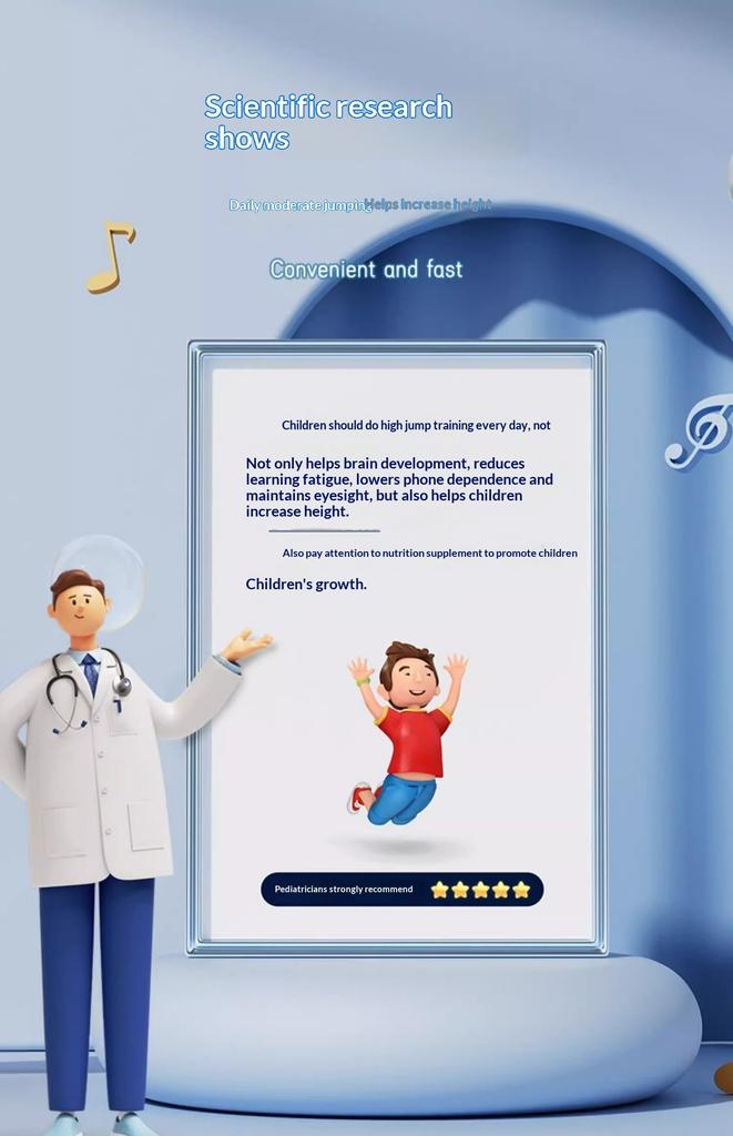 Height Measurement Gadget for Children, Jumping Counter, Tap-and-play High Jump Training Equipment for Growth and Jump Exercises