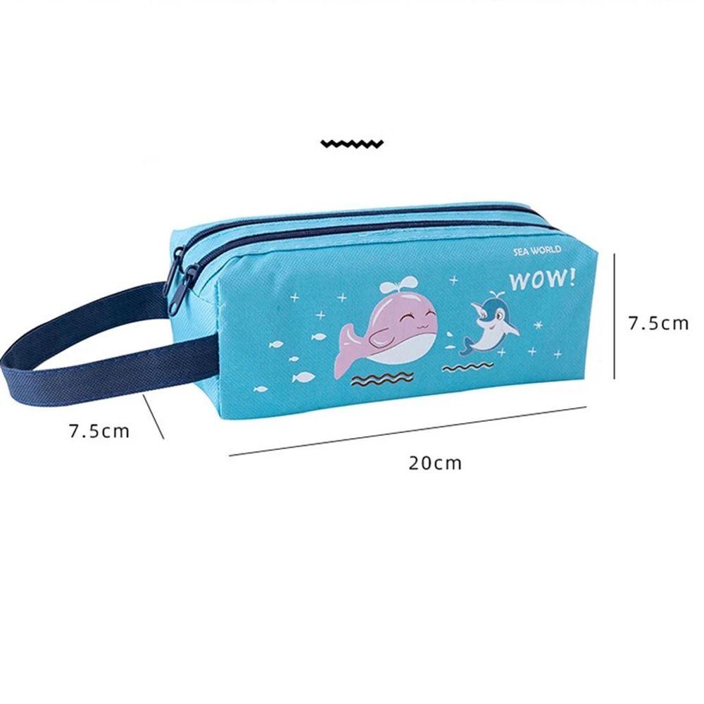 Writing Supplies Pen Pouch Learning Stationery Pencil Case Pencil Bag Zipper Pouch Cartoon Pen Bag
