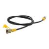 Hydraulická zkušební hadice 1,5 m 4 stopy M16x2‑1 4BSP Zkušební spojovací bod 630 bar DN3