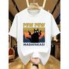 Pew Pew Madafakas T-shirt Uomo Manica Corta Novità Divertente Gatto Maglietta Cotone Top Larghi Magliette Tee T-shirt