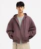 Underoff Crop Hooded Zip-Up Work Jacket Pale Purple