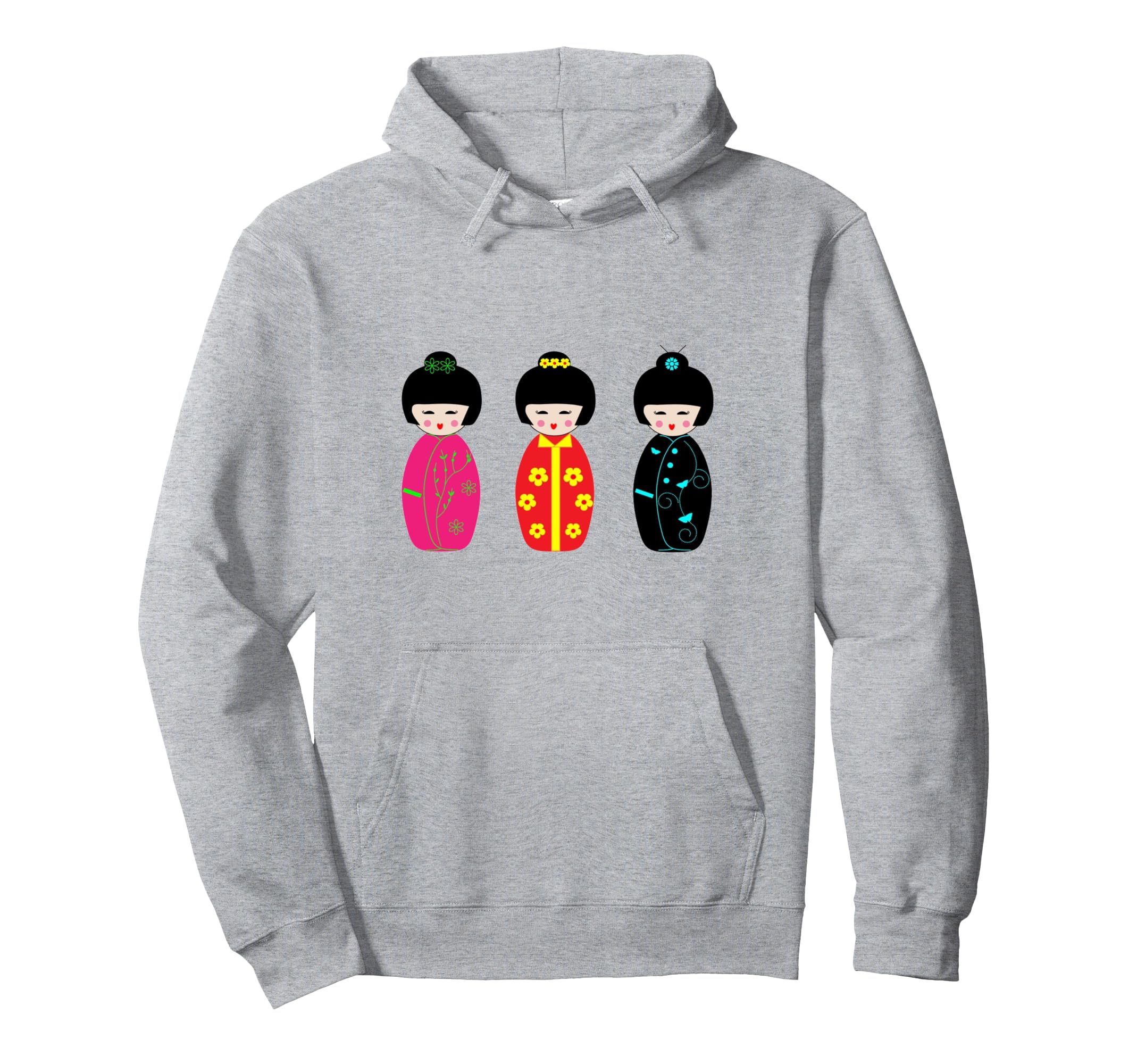 

Japanese Kokeshi Doll Hoodie чёрный