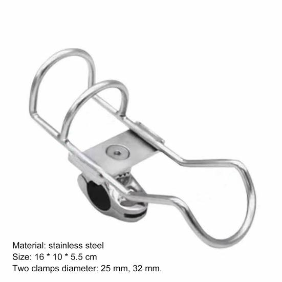 Fishing Rod Holder Portable Anti-rust High-polished with Wrench Corrosion Resistant Heavy Duty Stainless