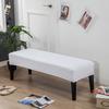 Rhombus Jacquard Bench Case For Bedroom Dining Room Room Elasticized Home Decorative Piano Makeup Chair Cases Anti -Dirty Long Seat Protector