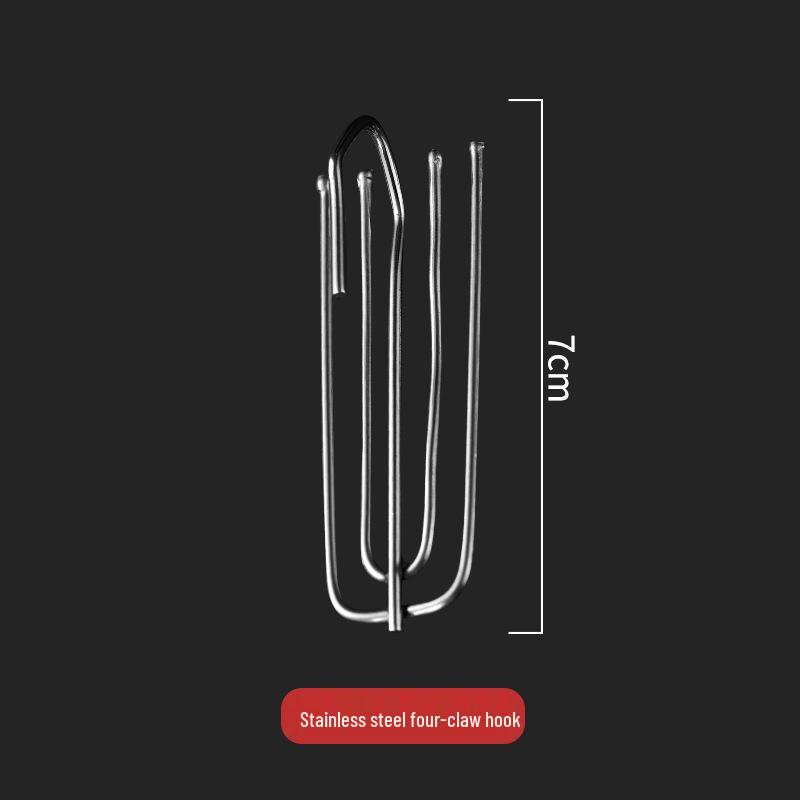 

Крючки для штор и аксессуары из нержавеющей стали - S-образные крючки с четырьмя зубцами, зажимы для ткани, пряжки и кольца