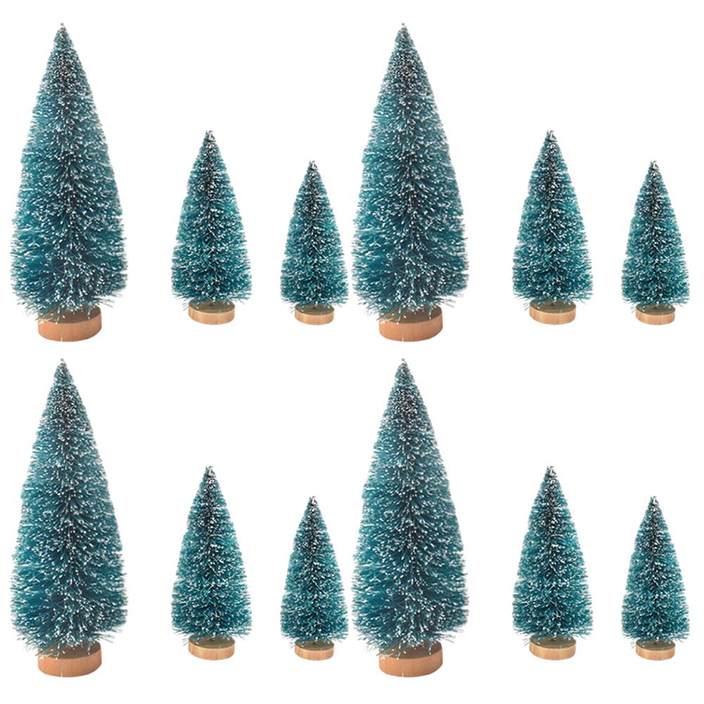 Artificial Tree Bottle Brush Tree Miniature Pine Trees Sturdy Design DIY Crafts