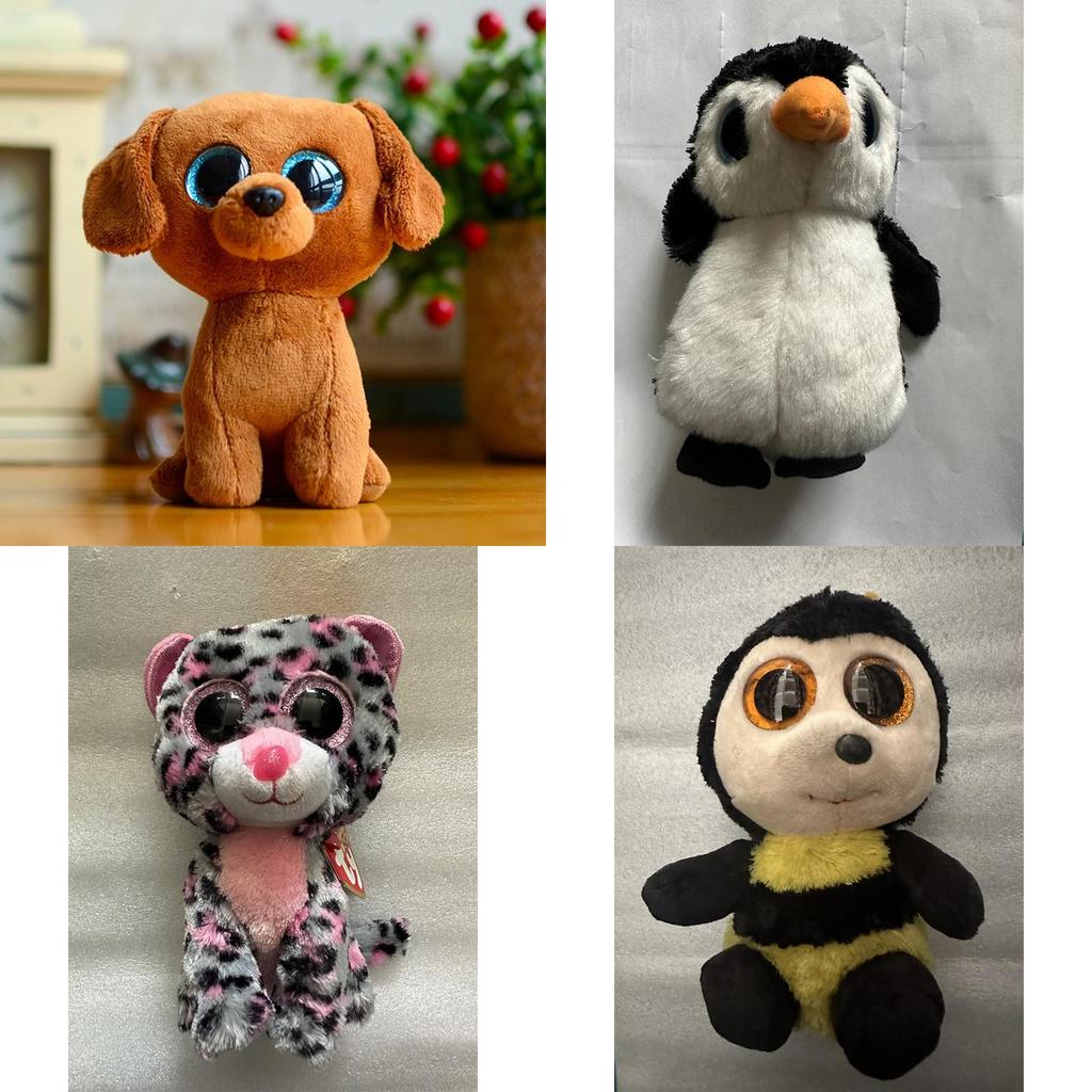 Cute Big-eyed Plush Dog Poodle Chihuahua Husky Doll Christmas Kids Gift Toy