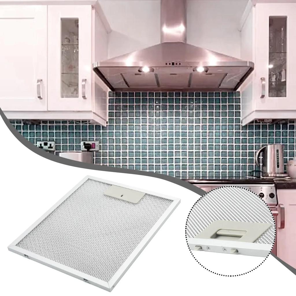 Cooker Hood Grease Filter Household Improvement Replacement Silver Stainless Steel Vent 290x240mm Cooking Exhaust Fans