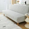 Leaves Jacquard Folding Sofa Bed Cover Stretch All-inclusive Armless Sofa Slipcover Elastic Couch Slipcovers for Living Room