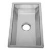 Kitchen Sink with Water Drainage Tray Stainless Steel Small Bar Sink Workstation Basin for Countertop Apartment