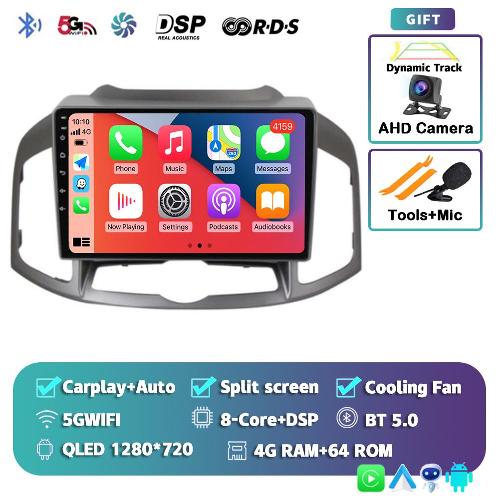 Android 14 Carplay Auto Car Radio For Chevrolet Captiva 1 2011-2016 GPS Navigation Multimedia Video Player Stereo Head Unit DSP