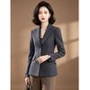 EST+II Women's Elegant Lapel Blazer with Lace Patchwork