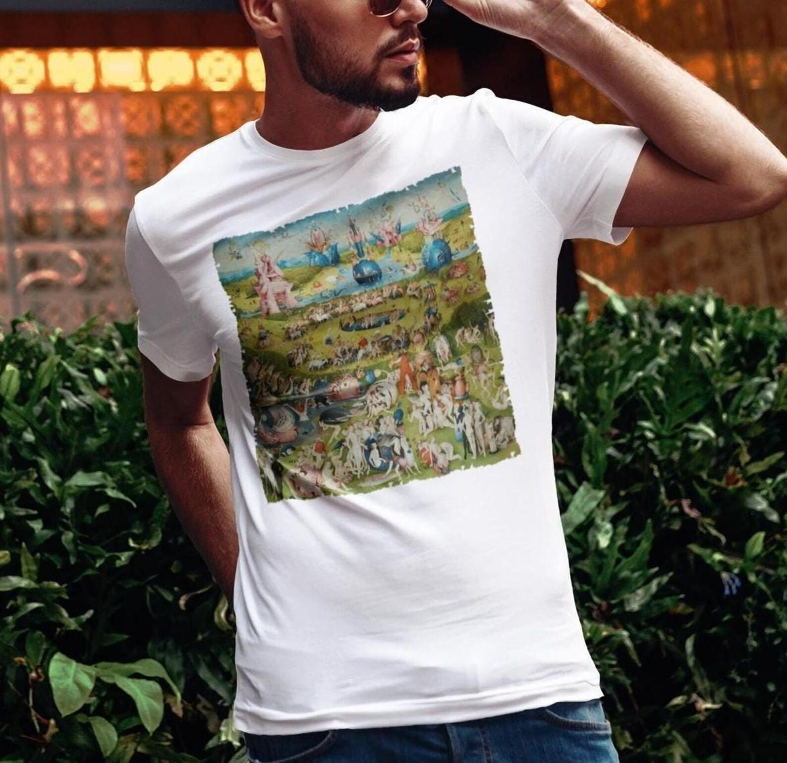 The Garden of Earthly Delights by Hieronymus Bosch Shirt, Art Lover Gift, Renaissance Painting Tee, Fine Art t-Shirt Classic Artwork Tee S