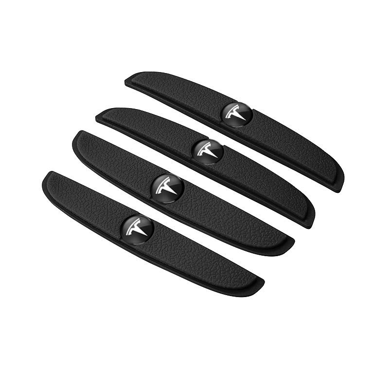 4Pcs Rubber Anti Collision Strip Car Door Rearview Mirror Protector Stickers For Tesla Model 3 Y Coil X Roadster Bonina Juguete