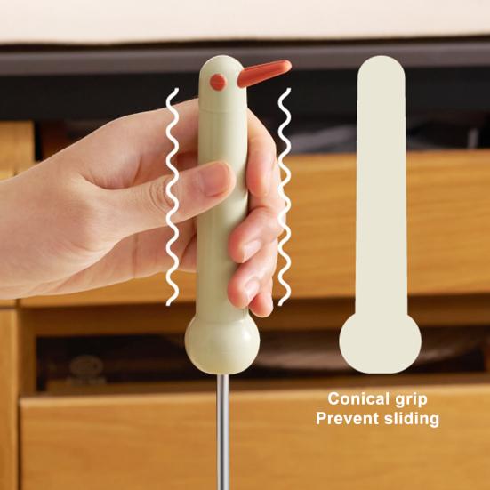 Stainless Steel Egg Whisk Semi-Automatic Hand Push Rotary Blender Manual Mixer Stirrer Kitchen Tool for Blending Whisking Beating Stirring