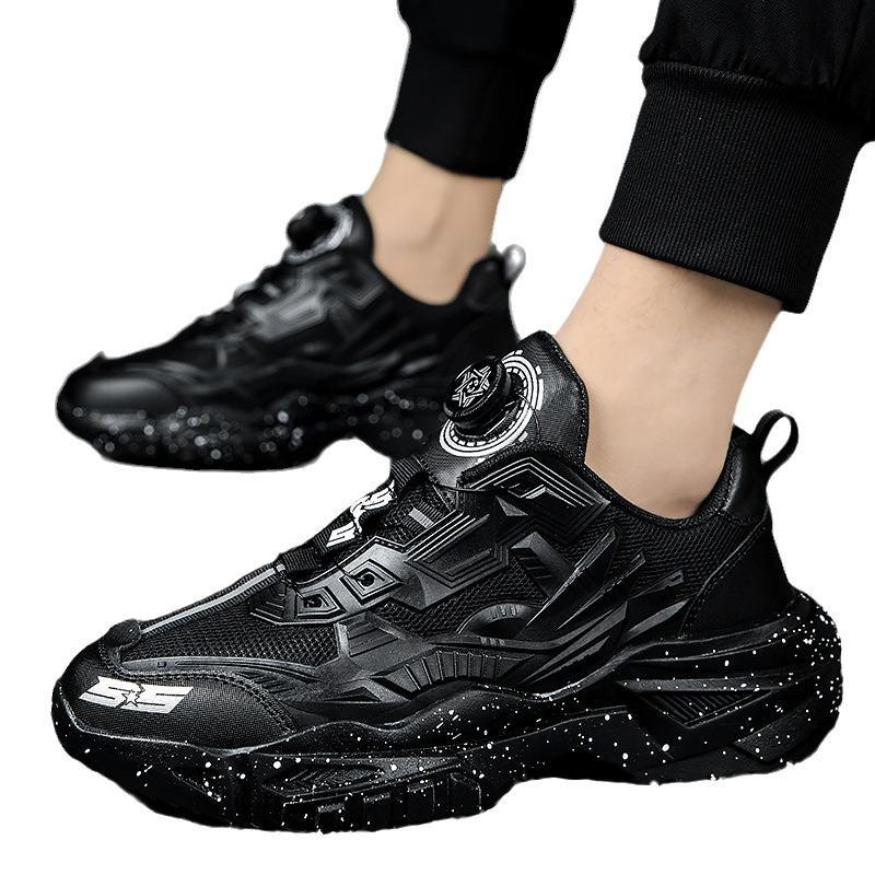 Men's 2023 Large Size Rotating Button Dad & Running Mecha Shoes