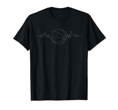 Basketball Heartbeat Streetball for Basketball Players T-Shirt