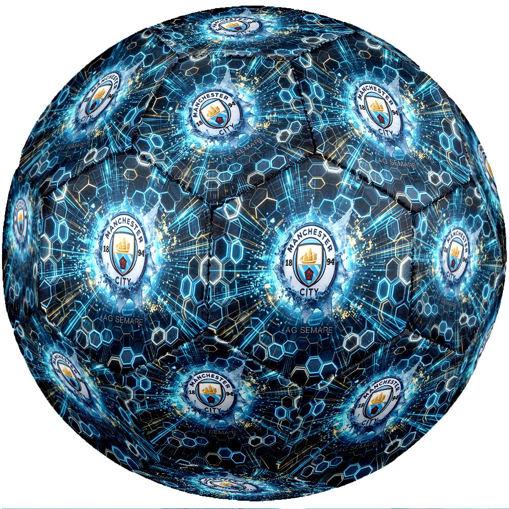 Manchester City Theme soccer ball Size 5 Soccer Ball Soft Touch Professional Training Football for Outdoor Sports