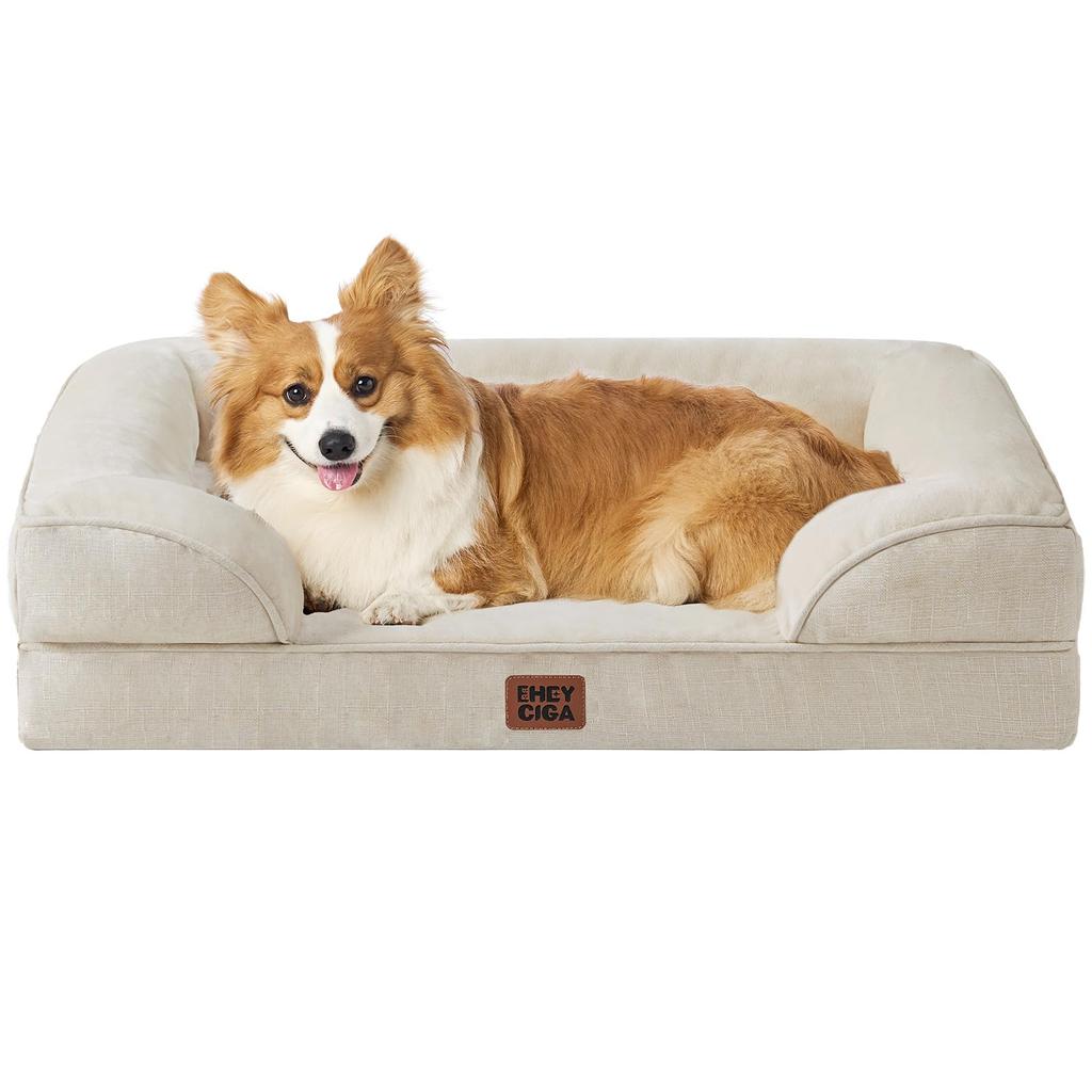 EHEYCIGA Dog Summer Pet Cat Dog High Removable All Suitable for Medium and Large Dogs Bed, Bed, Waterproof, Washable, Bed, Cushion, Resilience, Cover,