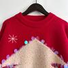 Christmas holiday sweater handmade sequined Christmas tree deer jacquard thick pullover sweater 3605