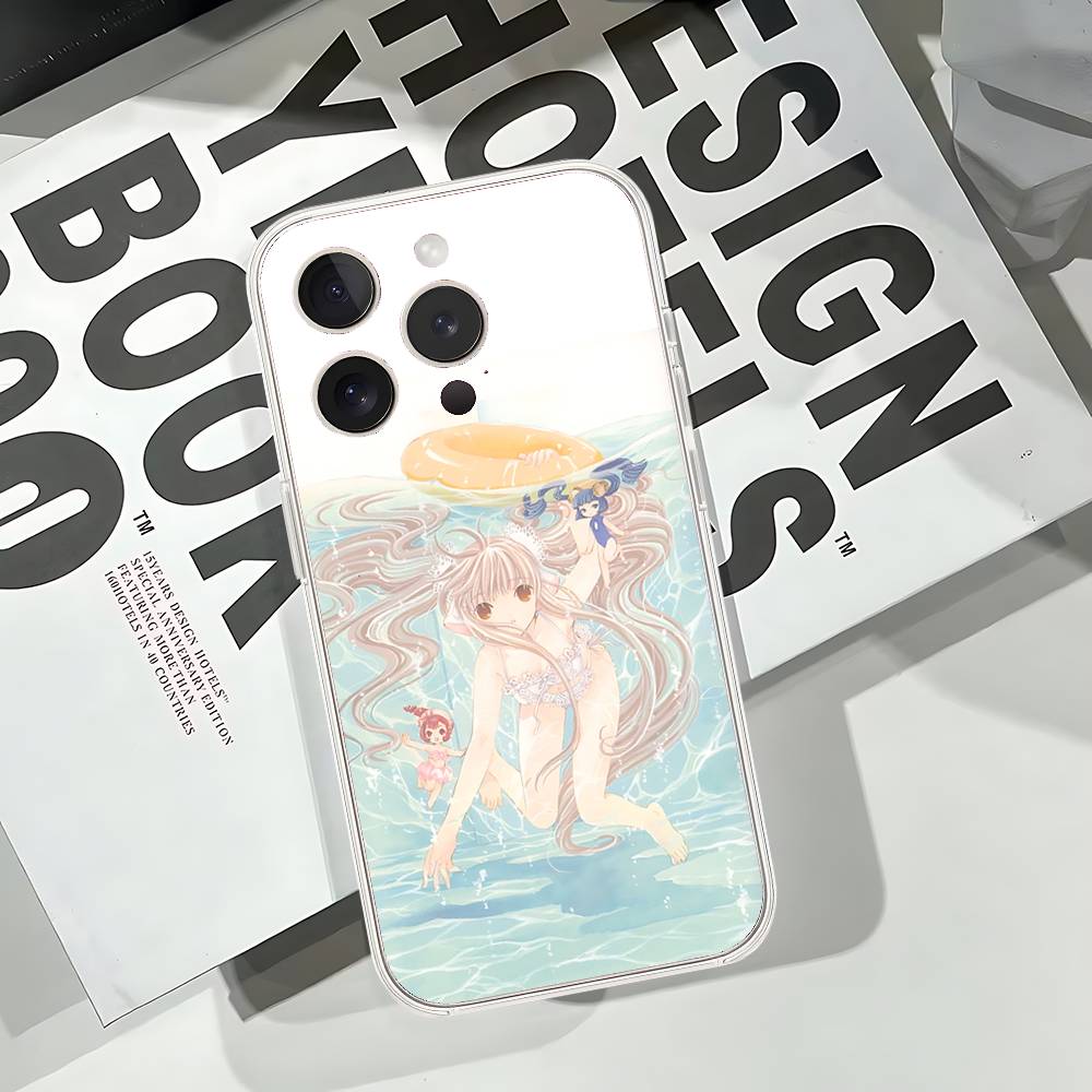Cute Chobits Phone Case Soft Transparent Case For IPhone 17 16 15 14 13 12 11 Pro Max Mini Plus Cover Case