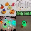 Halloween Luminous Ghost Keychain Halloween Decoration Party Accessories Mini Resin Ghost Pumpkin Keyring Backpack Pendant Gift