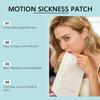 Motion Sickness Patch Natural Ingredients Non Drowsy Travel Relief Patch Easy to Apply Suitable for Car Boat Plane Use 10 Pieces