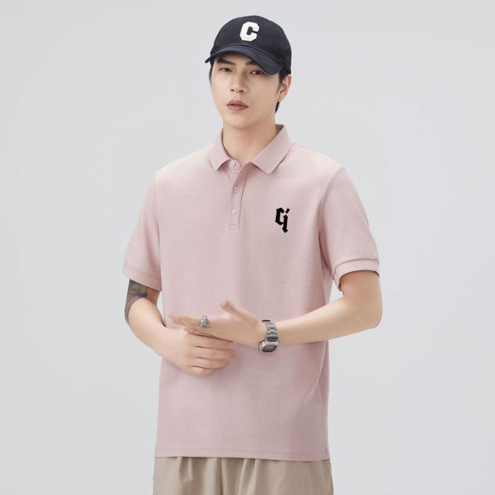 Summer Thin Three-dimensional Silicone Printed Short-sleeved POLO Shirt Men's T-shirt Top