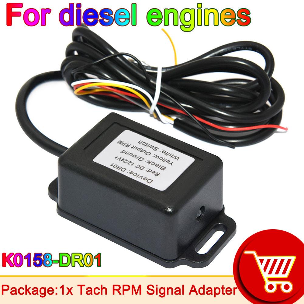 AD Tachometer Sensor Adapter RPM Signal Adapter Tacho Meter for Car Boat Engines 4 Pulse per Round 12V Available Waterproof DR01