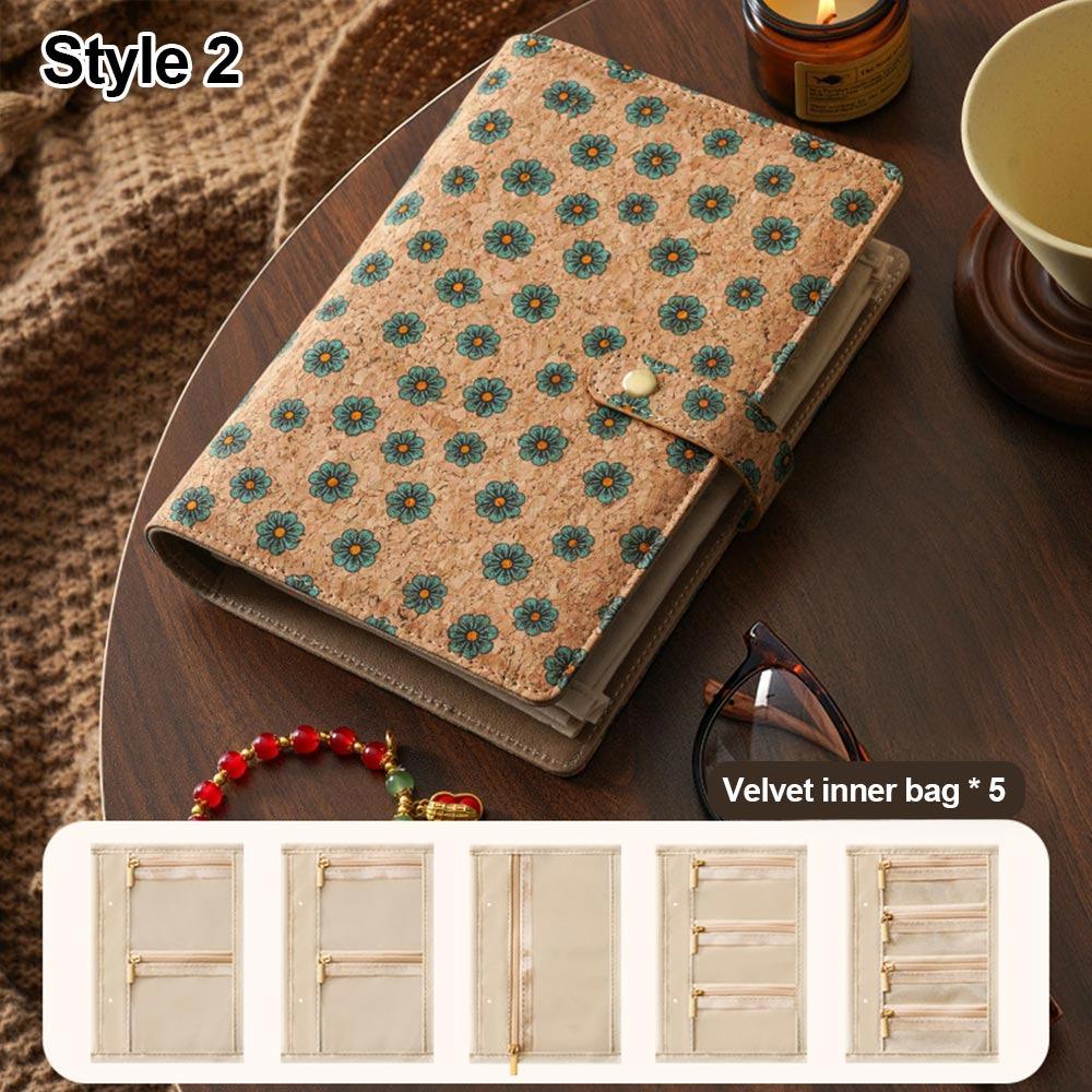 Chrysanthemen Halskette Binder Aufbewahrungsbuch Ringordner Organizer Buch für Frauen
