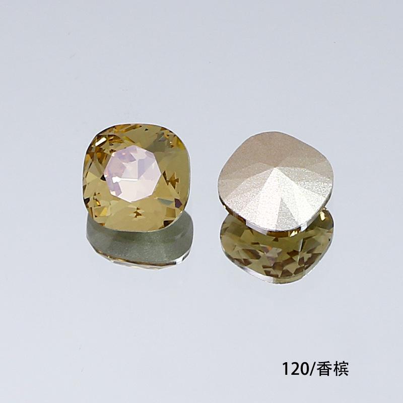10Pcs Crystal K9 Glass Drill Tip Bottom Drill Fat Square Special-Shaped Nail Drill Clothing Accessories