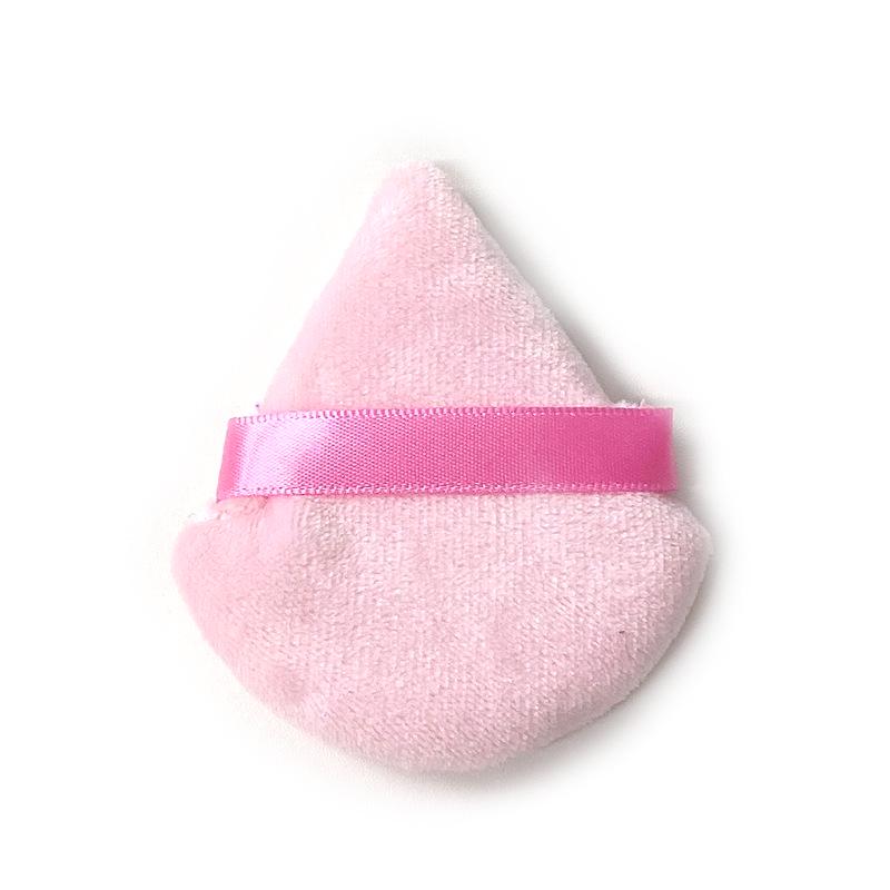 Multi-Color Fan-Shaped Triangle Powder Puff for Loose Setting Powder