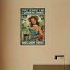 Vintage Style Aluminum Metal Tin Sign - Multi-purpose Wall Hanging Decoration Featuring the Quote "I Garden, I Like