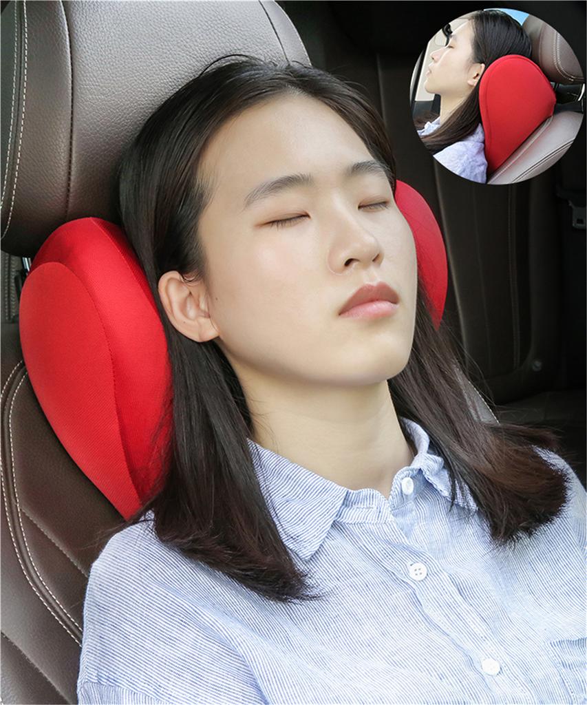 U Shape Memory Cotton Car Neck Pillow Headrest Memory Foam Fabric Car Seat Neck
