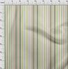 oneOone Cotton Flex Beige Fabric Stripes Dress Material Fabric Print Fabric By The Yard 40 Inch