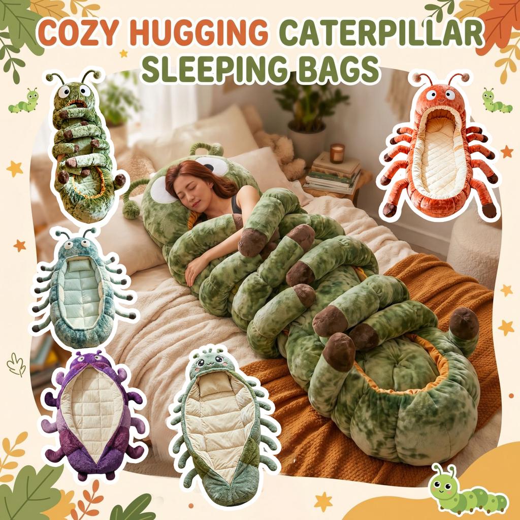 Novel Design Portable Hugging Caterpillar Sleeping Bags