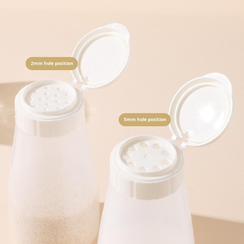 Plastová kořenka do kuchyně, láhev na koření na gril s víčkem, solnička a pepřenka, pepřenka, prachotěsná mini dóza na koření